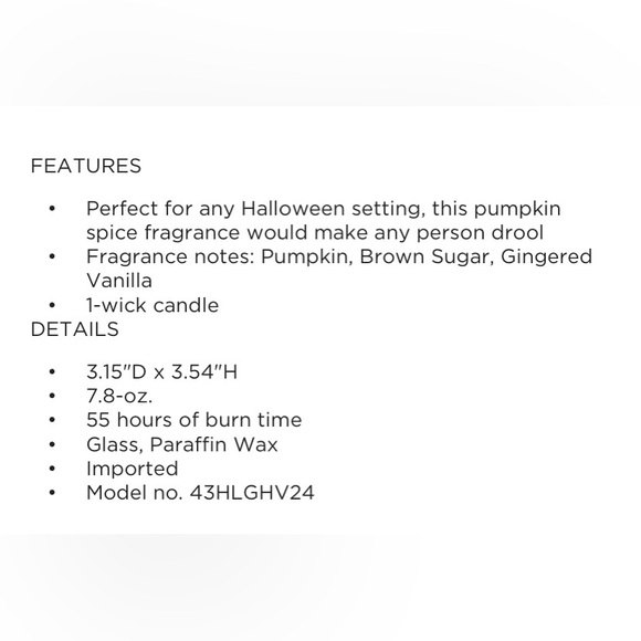 🆕🧙🏻 KOHL’S “CELEBRATE TOGETHER” PUMPKIN SPICE HALLOWEEN CANDLE. BRAND NEW! - Picture 7 of 7